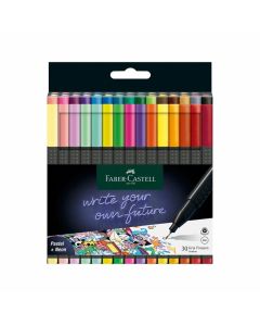 Faber-Castell Grip Тънкописец, 0.4 mm, пастелни и неонови, 30 цвята