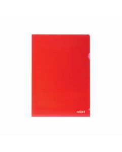 Office 1 Джоб за документи, L-образен, A4, 90 µm, червен, 10 броя