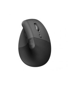 Logitech Lift Vertical, Безжична, Вертикална, 4000 dpi, Графитен