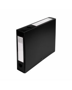 Exacompta Бокс с копче, A4, PP, 6 cm, хоризонтален и вертикален, черен