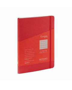 Fabriano Тетрадка Ecoqua+, A5, картонена корица, със скрита спирала, 70 листа, малина