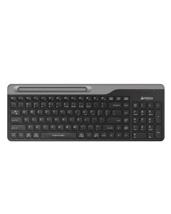 Безжична клавиатура A4tech FBK25, Bluetooth, 2.4G, стойка за телефон, БДС, Черен