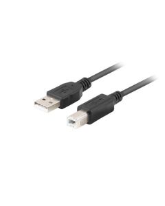 Lanberg USB-A (M) -- USB-B (M) 2.0 cable 3m, black ferrite