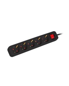 Lanberg power strip 3m, 5 sockets, french with circuit breaker quality-grade copper