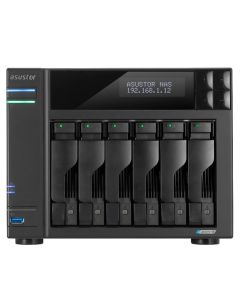 Asustor Lockerstor AS6706, 6 Bay NAS, Intel Jasper Lake Quad-Core 2.0GHz, 8GB RAM