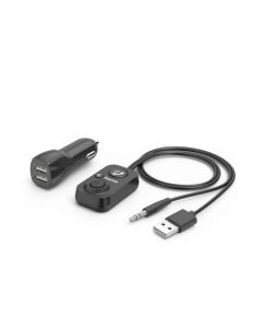 Блутут приемник за кола HAMA AUX-In, USB зарядно, 2.1 A, Свободни ръце, 14167