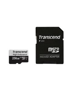 Transcend 256GB micro SD w- adapter U3, High Endurance