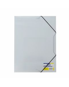 Office 1 Папка, PP, с ластик, бяла