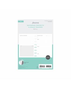 Filofax Пълнител за тефтер, A5, за проекти и цели, 56 листа