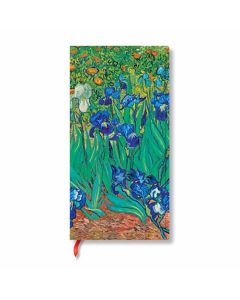 Paperblanks Тефтер Van Gogh's Irises, Slim, твърда корица, 88 листа
