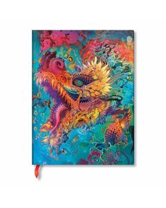 Paperblanks Тефтер Humming Dragon, Ultra, широки редове, твърда корица, 72 листа