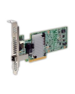 MegaRAID SAS 9380-4i4e SGL - LSI00439 QIG, LP bracket 4-port Int, 4-port Ext., 12Gb/s SATA+SAS, PCIe 3.0, 1GB DDRIII, LSISAS3108 dual-core ROC
