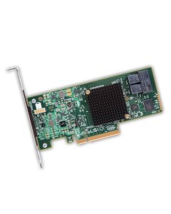 LSI SAS 9300-8i SGL-LSI00344 HBA & Documentation CD. No cables included. 8-Port Int, 12Gb/s SATA+SAS, PCIe 3.0 HBA