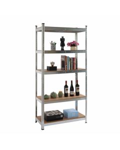 Стелаж RFG, метален, с 5 рафта, 900 х 400 х 1800 mm, MDF, до 175 kg