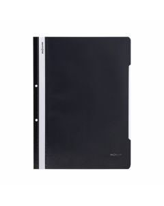 Office 1 Папка, PP, с перфорация, черна, 12 броя