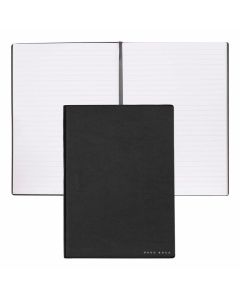 Hugo Boss Тефтер Essential Storyline, на редове, A5, черен
