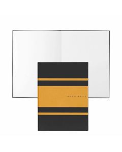 Hugo Boss Тефтер Essential Gear Matrix, на точки, A5, жълт