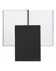 Hugo Boss Тефтер Essential Storyline, на точки, A5, черен