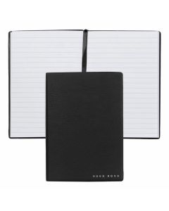 Hugo Boss Тефтер Essential Storyline, на редове, A6, черен