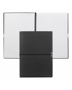 Hugo Boss Тефтер Elegance Storyline, на редове, A5, черен