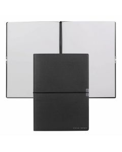 Hugo Boss Тефтер Elegance Storyline, бели листове, A5, черен