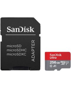 SanDisk Ultra microSDXC 256GB + SD Adapter 150MB-s A1 Class 10 UHS-I