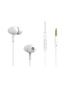 Tellur Gamma слушалки тапи, In-Ear, 3,5 мм жак, микрофон, бели
