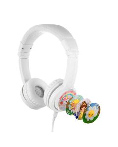 BuddyPhones Explore, детски слушалки, 3.5 мм, бели