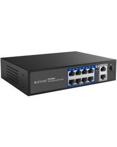 10 портов PoE суич, 8x100M PoE + 2x1G + SFP