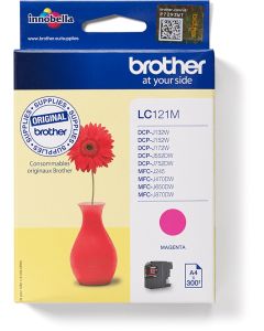 Глава за BROTHER DCP J132W,J172W,552DW,J152W series, Магента LC121M