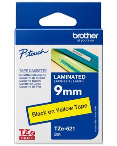 Лента за BROTHER ТИП TZ - 9 mm BLACK ON YELLOW TAPE - P№TZE621