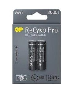 Батерия GP R6 AA 2100mAh RECYKO + PRO 210AAHCB-EB2 NiMH -до 1500 цикъла- 2 бр.
