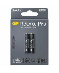 GP R03 AAA 850mAh, NiMH, 85AAAHCB-EB2 RECYKO+ PRO, До 1500 цикъла, 2 бр.