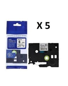 BROTHER - 5.8 mm x 1.5 m HEAT SHRINK TUBE - BLACK ON WHITE