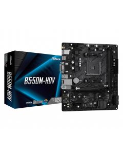 ASRock B550M-HDV, AM4, B550, DDR4, PCI-E 4.0