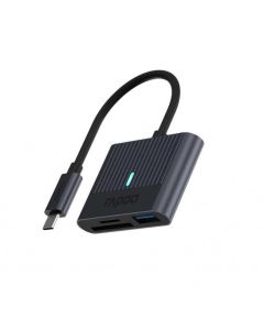 Четец за карти Rapoo UCR-3001, USB-C, Черен