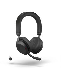 Jabra EVOLVE2 75 слушалки, MS, ANC, Bluetooth, USB-C, черни