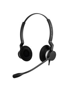 Jabra BIZ 2300 Duo, USB, UC, слушалка с микрофон, черни