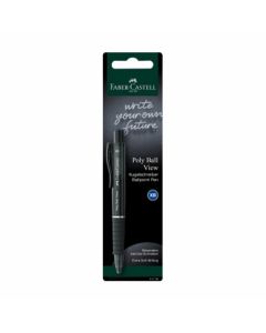 Faber-Castell Химикалка Poly Ball View, цветове асорти, в блистер
