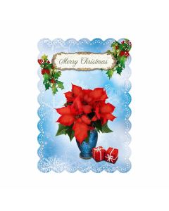 Gespaensterwald Картичка Romantique Merry Christmas, с цветя