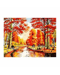 Foska Комплект рисуване по номера Есен, 40 x 50 cm
