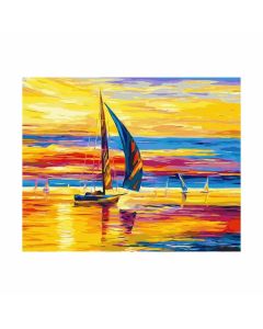 Foska Комплект рисуване по номера Платноходки, 40 x 50 cm