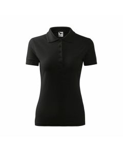 Malfini Дамска тениска Pique Polo 210, размер XS, черна