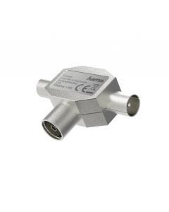 Сплитер за коаксиален кабел HAMA, 1 x Коаксиален женско - 2 x Кокаксиален мъжко