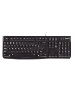 Logitech K120, US, черна