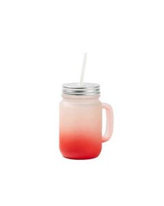 BESTSUB Буркан за сублимация Frosted, червен, 350ml