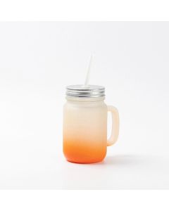 BESTSUB Буркан за сублимация Frosted, оранжев, 350ml