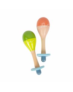 Small Foot Маракаси Groovy Beats, дървени, 2 броя