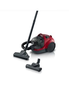 Bosch BGC21X350, SER4, Без торба, 750 W, 2.0 L, 78 dB(A), Червена