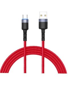 Tellur, USB-A, USB-C, 480Mbps, 5V, 1м, Червен
